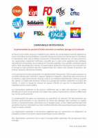 Communiqué commun : La préservation du pouvoir d'achat nécessite un meilleur partage de la richesse