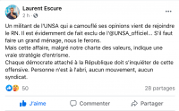 Collusion avec le RN : la réaction de Laurent Escure