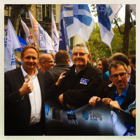 Laurent Escure et Luc Farré aux côtés de l'UNSA Police et FASMI
