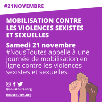 Journée internationale de lutte contre les violences faites aux femmes : tous.tes mobilisé.es 
