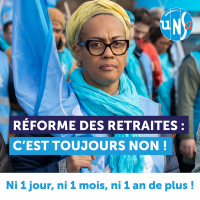 Visuels : "Réforme des retraites c'est toujours non" !