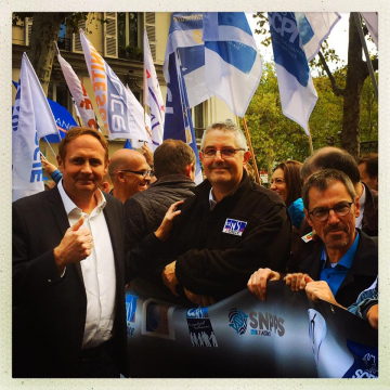 Laurent Escure et Luc Farré aux côtés de l'UNSA Police et FASMI Laurent Escure et Luc Farré aux côtés de l'UNSA Police et FASMI