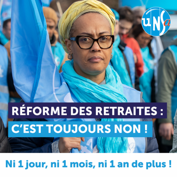 Visuels : "Réforme des retraites c'est toujours non" !