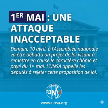  1er mai : une attaque inacceptable