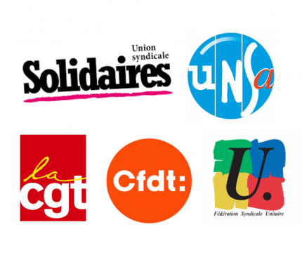 Les organisations syndicales CFDT, CGT, UNSA,... Les organisations syndicales CFDT, CGT, UNSA,...